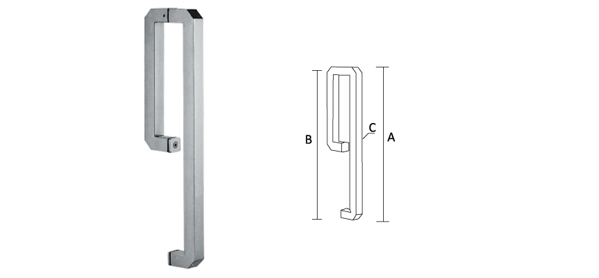 Glass Door handle,Stainless Steel/Shower handle